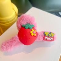 ราคา สตรอเบอรี่หมีแก้วมังกรสีขนยาวคลิปจับญี่ปุ่นน่ารักกุหลาบแดงหมีฉลามคลิป (21538441993)