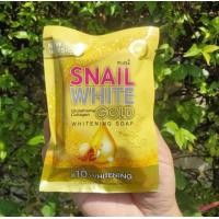 ราคา สบู่สเนลไวท์ โกลด์ เหลืองทอง Snail White Gold Whitening Soap 80g (20931474978)