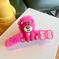 ราคา สตรอเบอรี่หมีแก้วมังกรสีขนยาวคลิปจับญี่ปุ่นน่ารักกุหลาบแดงหมีฉลามคลิป (21538441992)