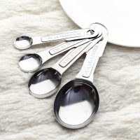 ราคา ชุดช้อนตวง 4 ขนาด ทำจากแสตนเลส มี 4 ขนาด 1 4 tsp 1 2 tsp 1 tsp ช้อนชา and 1 tbsp ช้อนโต๊ะ (21535626764)