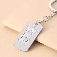 ราคา BAC พวงกุญแจตัวอักษรเหล็กสเตนเลส DIY A Z 26ตัวอักษรสองชั้นสร้อยคอตัวอักษรผู้หญิงของขวัญคู่พวงกุญแจรถเครื่องประดับ (21047362072)