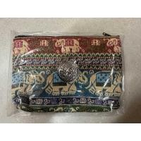 ราคา กระเป๋าใส่เงิน ใส่เหรียญผ้าทอ ติดเครื่องเงินช้าง มีซิปและซับใน (19235849650)