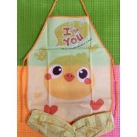 ราคา ผ้ากันเปื้อนเด็กเล็ก ผ้ากันเปื้อนพร้อมปลอกแขน ผ้ากันเปื้อนพลาสติกบางลายการ์ตูน Apron PVC (7107282855)