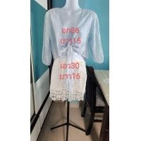 ราคา เดรสสั้นลูกไม้นำเข้ามือสองเกรดพรีเมี่ยมขายเทสภาพใหม่กริบไซร์ S M (21703183396)