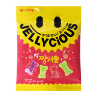 ราคา เยลลี่เกาหลี ลอตเต้ เวลล์ฟู้ดเยลลี่ Lotte Jellycious 젤리 รวมเยลลี่เกาหลี 56g 72g พร้อมส่ง (19952270725)