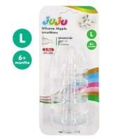ราคา ถูก หนานุ่ม ใช้ทน JuJu JE026 025 จุกนมซิลิคอน เฉพาะไซด์ X ไม่ดูดไม่ไหล สำหรับขวดนมคอแคบ 1 แพ็ค มี 6 จุก Anti C (10685703816)