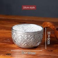 ราคา ขันดีบุกไทย ถ้วยเครื่องปรุง อุปกรณ์ทานอาหารพิเศษสไตล์ไทย ถ้วยข้าว ขันเงินไทยใหญ่ ถาดผลไม้ ถ้วยใส่ผลไม้ ขันสำหรับสงกรานต์ (21314925807)