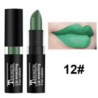 ราคา TEAYASON 12 color waterproof lipstick nude matte lipstick cosmetics (15194674373)