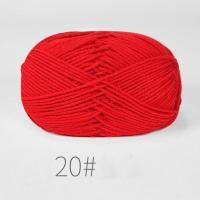 ราคา เสื้อสเวตเตอร์ถักถักผ้าฝ้ายสีขาวนม4ply 50กรัมงานหัตถกรรมเสื้อกันหนาวกำมะหยี่ใยหนา DIY (20935895024)