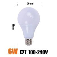ราคา หลอดไฟ LED E27 3W 6W 9W 12W 15W 18W 21W ไฟ LED 220V ขาวเย็น อบอุ่นสีขาว ไฟ LED สปอตไลท์ (21507774628)