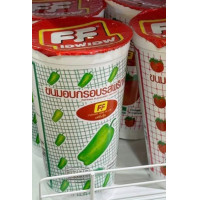 ราคา FF ขนม ข้าวเกรียบ เอฟ เอฟ อบกรอบ รสมะเขือเทศ และ พริกหยวก แบบถ้วย 45 กรัม (21474210452)