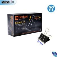 ราคา ตราช้าง Elephant คลิปดำ คลิปหนีบกระดาษ No 108 109 110 111 112 12 ตัว กล่อง (21156718910)