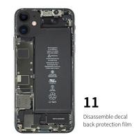 ราคา ฟิล์มหลังด้าน ฟิล์มถอดแยกชิ้นส่วนเมนบอร์ดลายพราง สำหรับ iPhone 15 Pro Max 14 13 12 11 Pro XS Max Mini X XR SE 2020 8 7 6 6s Plus ฟิล์มหลัง ไอโฟน (16565686713)
