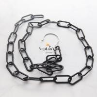 ราคา โซ่แขวนของ โซ่แขวนผ้า โซ่พลาสติก ยาว120ซม รวมตะขอ (7895503768)