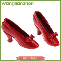 ราคา Wanglianzhon 1คู่1 12บ้านตุ๊กตาอุปกรณ์เสริมสีแดงรองเท้าส้นสูงรองเท้าเจ้าหญิง (20448624026)