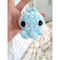 ราคา พวงกุญแจปลาหมึกน้อย ไหมพรมแฮนเมด ตุ๊กตาไหมพรมตัวกลมน่ารัก (21268590558)