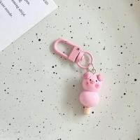 ราคา QLMYKP หมูสีชมพู พวงกุญแจโลหะหมูชมพู เรซิน นักชิมอาหาร พวงกุญแจรูปสัตว์หมูแฮมเบอร์เกอร์ อุปกรณ์เสริมจี้ สง่างามเรียบหรู พวงกุญแจอาหารหมู พวงกุญแจรูปกุญแจ (21081258083)