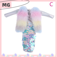 ราคา Magical house 2023 new HOT FASHION lazlook ชุดเดรสปักเลื่อมพร้อมชุดเดรสแขนยาว30ซม เสื้อกั๊กสีไล่ระดับสีชุดตุ๊กตา (21072727359)