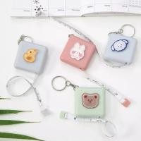 ราคา สายวัด สายวัดตัว เอว แบบมีปุ่มกดสาย สายวัดลายการ์ตูน พวงกุญแจสายวัด สายวัดแบบพกพา ตลับเมตรพกพา ขนาด 150 CM คละลาย พร้อมส่ง (17146290453)