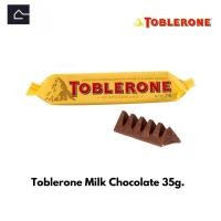 ราคา Toblerone Milk Chocolate ท็อปเบิลโรน ช็อกโกแลตอัลมอนด์ แบบแท่งเล็ก ขนาด 35 กรัม g BBE (21345358123)
