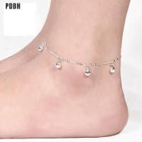 ราคา PDBH Fashion Store 925 ชุบเงินสร้อยข้อเท้ากระดิ่งสร้อยข้อเท้ารองเท้าแตะเท้าเปล่าเครื่องประดับเท้าชายหาด (7793112306)
