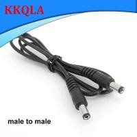 ราคา QKKQLA 22awg 3A DC Male To male female Power supply Adapter white black cable Plug 5 5x2 1mm Connector wire 12V Extension Cords (19836072203)