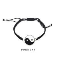 ราคา แหวนกำไลคู่หยินหยางไทชิจี้โลหะผสมสร้อยคอถักเปียปรับได้จับคู่สร้อยข้อมือต่างหูสร้อยคอคู่รัก (19318351766)