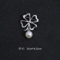 ราคา เครื่องประดับแฟชั่นช่อดอกไม้ติดมุกปิดทึบสไตล์เกาหลีโบว์เงื่อนเข็มกลัด (17472830726)