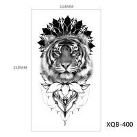 ราคา Rose Animal Long Tattoo รอยสักชั่วคราวขนาดใหญ่สิงโตเผ่าสีดำ นักรบเสือหมาป่าสติ๊กเกอร์รอยสักปลอมสำหรับผู้หญิง (17139127037)
