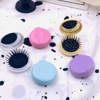 ราคา หวีกระจก พกพา หวี กระจกแต่งหน้า ลายการ์ตูน หวีพร้อมกระจกในตัว เลือกแบบได้ กระจกพกพา (20727432219)