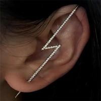 ราคา แฟชั่นใหม่หูแขวนบุคลิกภาพที่เรียบง่ายเจาะหู Pin หญิง Lightning Leaf Auricle ต่างหูอุปกรณ์เครื่องประดับ (14385351735)