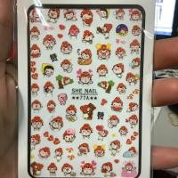 ราคา สติ๊กเกอร์ติดเล็บ 3D ลายการ์ตูน Nail Sticker 3D SHE ชุดที่ 1 (8217873125)