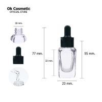 ราคา ขวดแก้ว ทรงเหลี่ยม ดรอปเปอร์ dropper ขวดแก้วใส ขวดหัวหยด ขวดเซรั่ม ขวดแก้วสี่เหลี่ยม หยดน้ำมัน ขวดแก้วขนาดเล็ก ขวดใส ขวดใส่น้ำหอม 10 50 ml (10263063866)