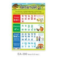 ราคา แผ่นความรู้พลาสติก ขนาด A4 แบบหัดอ่าน ก ไก่ ฮ นกฮูก แบบหัดอ่านสระ วรรณยุกต์ไทย (13999654283)