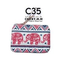 ราคา กระเป๋าลายช้าง กระเป๋าลายไทย Thai style bag กระเป๋าใส่เหรียญ กระเป๋าสตางค์ ของฝากต่างชาติ กระเป๋าช้าง (19135715237)