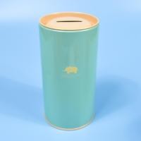 ราคา CHEF MADE Round tinplate piggy bank creative cartoon piggy bank pen holder student gift prizes metal packaging round jar (21519557620)