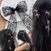 ราคา กิ๊บโบว์ริบบิ้นผ้าซีทรู จุดสีดำ แต่งโบว์สีชมพู ขนาด 15cm กิ๊บปากเป็ด (21342214382)