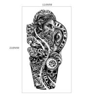 ราคา Rose Animal Long Tattoo รอยสักชั่วคราวขนาดใหญ่สิงโตเผ่าสีดำ นักรบเสือหมาป่าสติ๊กเกอร์รอยสักปลอมสำหรับผู้หญิง (17139127035)