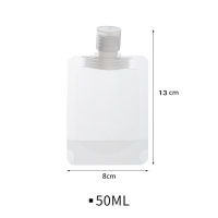 ราคา ซองแบ่งของเหลว ถุงใส่ครีม เป็นถุงฝาเกลียว ฝาเปิดปิด ใช้แบ่งครีม ขนาด 30ML 50ML 100ML (21400204133)