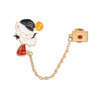 ราคา เข็มกลัดติดเสื้อแบบโซ่กระดุมแฟชั่น กระดุม กระดุมฉุกเฉิน กันโป๊ เข็มกลัด ตกแต่งเสื้อผ้า โซ่ (13045478508)