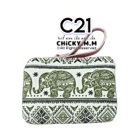 ราคา กระเป๋าลายช้าง กระเป๋าลายไทย Thai style bag กระเป๋าใส่เหรียญ กระเป๋าสตางค์ ของฝากต่างชาติ กระเป๋าช้าง (18014250231)