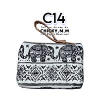 ราคา กระเป๋าลายช้าง กระเป๋าลายไทย Thai style bag กระเป๋าใส่เหรียญ กระเป๋าสตางค์ ของฝากต่างชาติ กระเป๋าช้าง (17143513613)