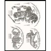ราคา ส่งเร็ว Tattoo ยันต์ สติ๊กเกอร์กันน้ำ แทททู ลายสัก สักยันต์ ยันต์ไทย ห้าแถว เก้ายอด แปดทิศ หนุมาน ราคาถูก (6201626514)