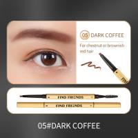 ราคา ดินสอเขียนคิ้วกันน้ำ 2 in 1 ดินสอเขียนคิ้ว แบบหมุนออโต้ กันน้ำ พร้อมแปรง ติดทนนาน 1 ชิ้น เบอร์ 5 สีน้ำตาลเข้ม (21434359571)