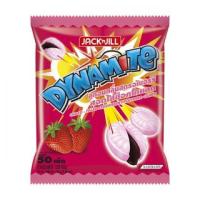 ราคา 50เม็ด Dynamite Chews Dynamite ไดนาไมท์ ลูกอมรสมิ้นต์สอดไส้ช็อกโกแลต รสสตรอเบอร์รี่ รสส้ม รสโคล่า (21399648251)