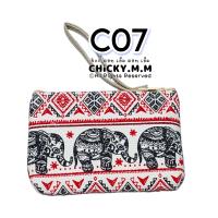 ราคา กระเป๋าลายช้าง กระเป๋าลายไทย Thai style bag กระเป๋าใส่เหรียญ กระเป๋าสตางค์ ของฝากต่างชาติ กระเป๋าช้าง (17143513606)