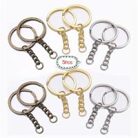 ราคา ILOVEDIY พวงกุญแจพวงกุญแจ DIY 5ชิ้น ชุดพวงกุญแจพวงกุญแจแยกรอบยาวโรเดียมทอง30มม พร้อมห่วงแยกเครื่องประดับแบบทำขายส่ง DIY (9202242563)