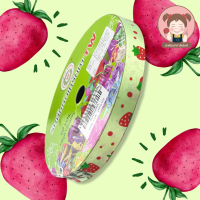 ราคา TW Ribbon ริบบิ้นพับเหรียญ ริบบิ้น ริบบิ้นพิมพ์ลายสตอเบอร์รี่ (21467778947)