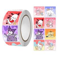 ราคา 500ชิ้น ม้วน1นิ้ว Sanrio Mymelody Kuromi Pochacco ดินสอสีสติกเกอร์ชินจัง (21340790907)
