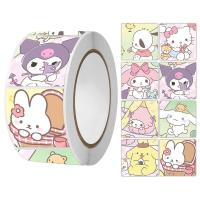 ราคา 500ชิ้น ม้วน1นิ้ว Sanrio Mymelody Kuromi Pochacco ดินสอสีสติกเกอร์ชินจัง (21340790906)